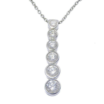 Tiffany & Co Tiffany & Co Jazz Graduated Diamond Necklace Pt950 Platinum