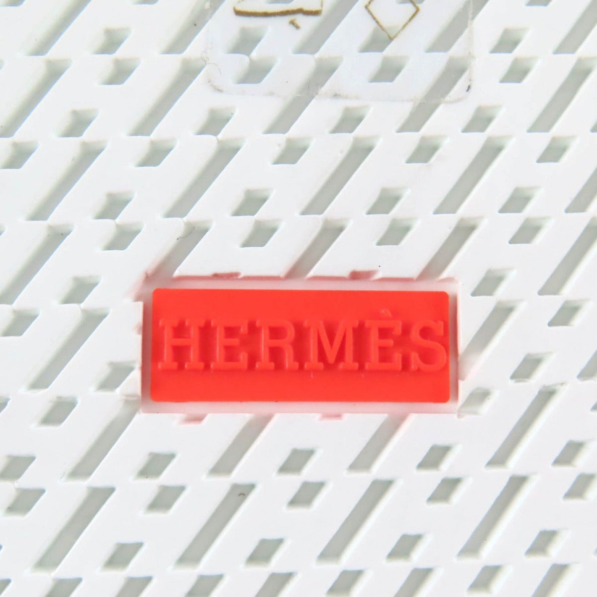 Hermes Iriko Logo Patch Canvas Leather Lace Up High Cut Sneakers White 37.5 — view 11