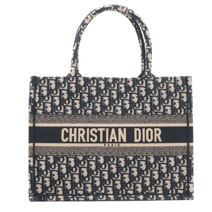 Dior Oblique Book Tote Canvas Navy