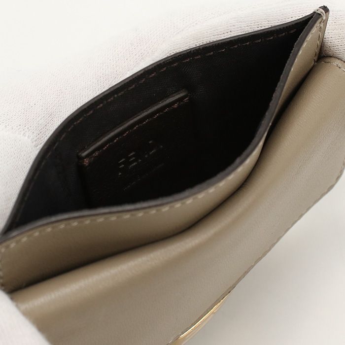 Fendi Card Case Baguette Fe86385 Card Case Leather Card Case Scuff Deuce