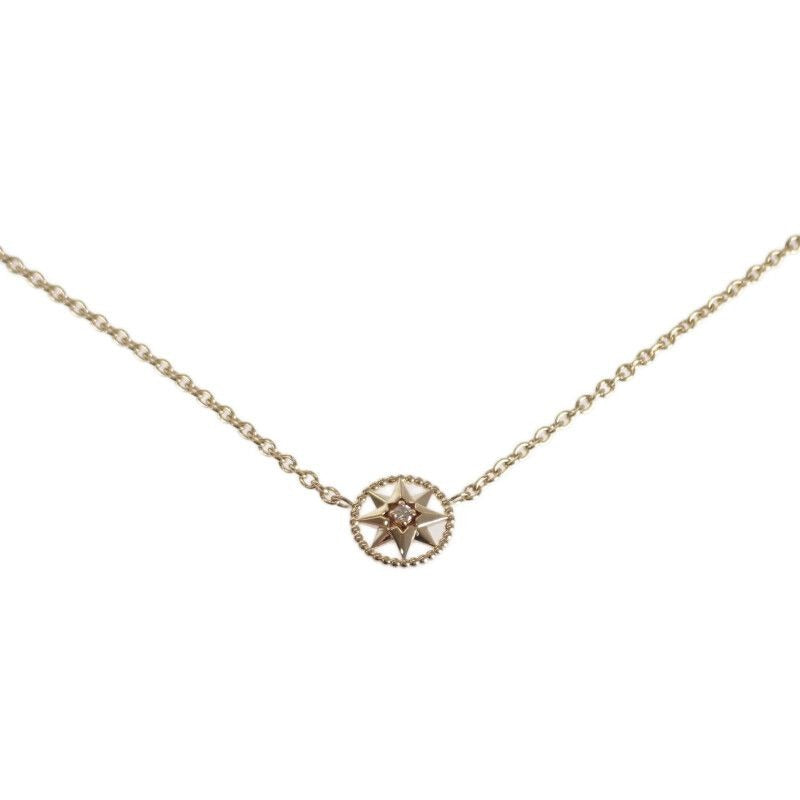 Christian Dior Rose Devan Necklace 18K Yellow