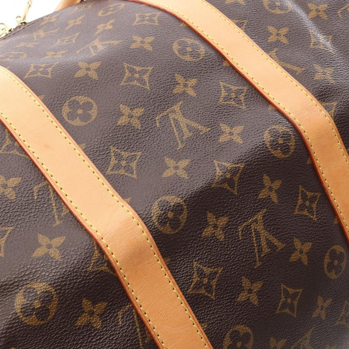 Louis Vuitton Boston Bag Keepall 55 Canvas Leather — view 10
