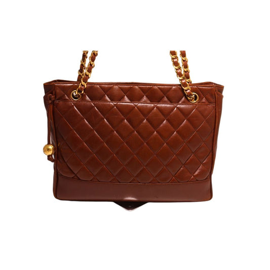 Chanel Quilted Lambskin Chain Shoulder Bag