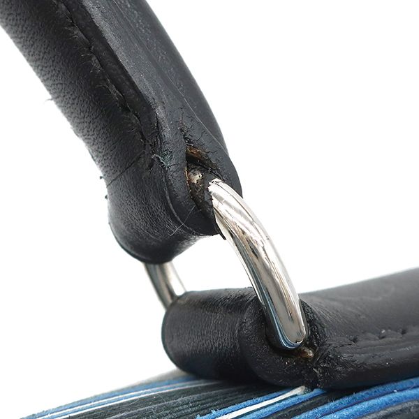 Hermes 2way Bag Kelly 32 Outer Stitch Vibrato Vogaliver Blue Silver Hardware