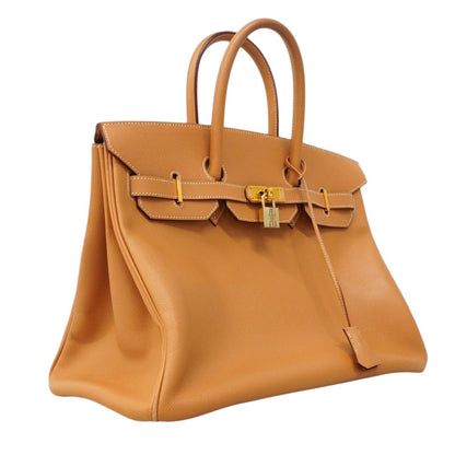 Hermes Handbag Birkin 35 Courchevel Natural Sable Gold — view 2