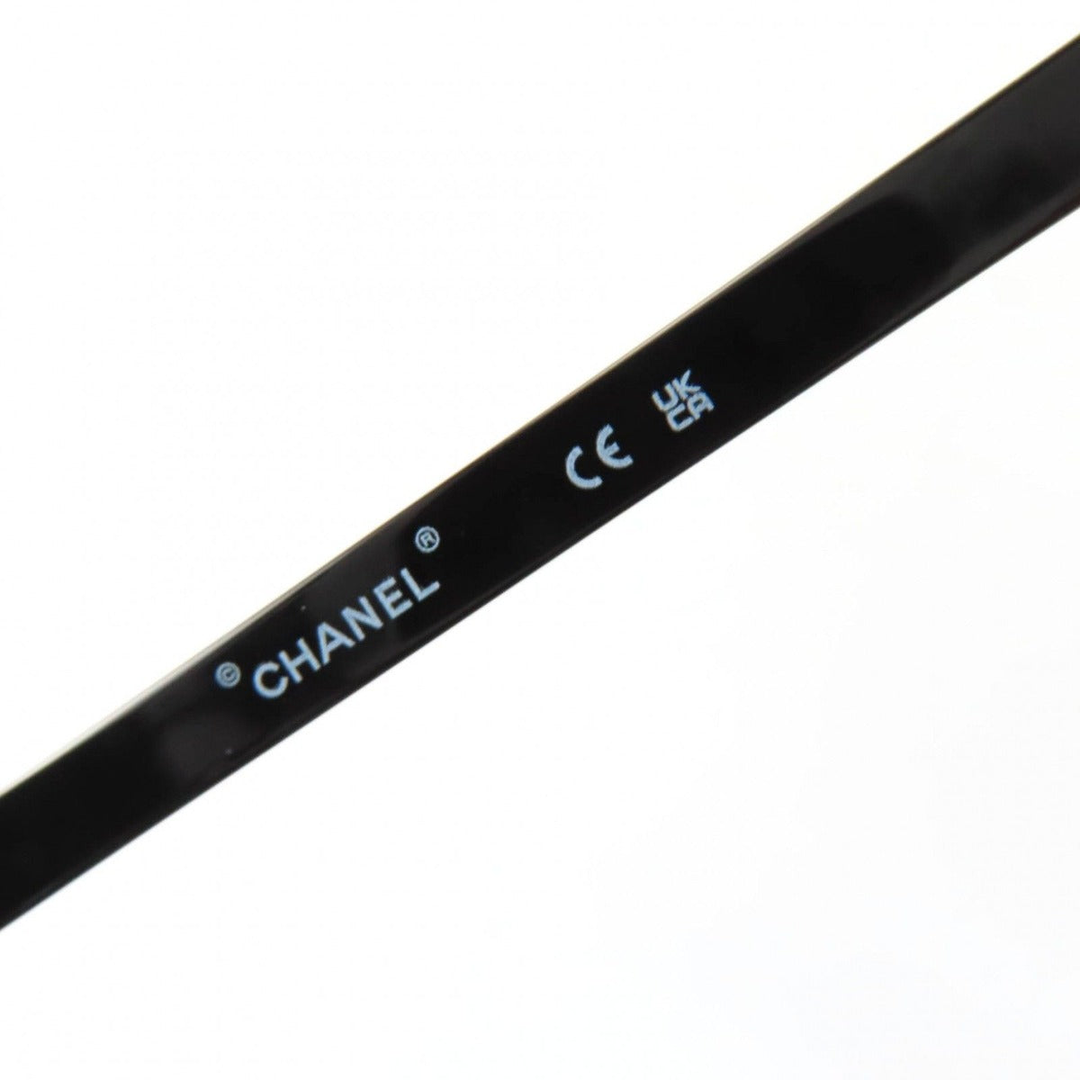 Chanel Logo Square Sunglasses Eyewear Black with Case — view 9