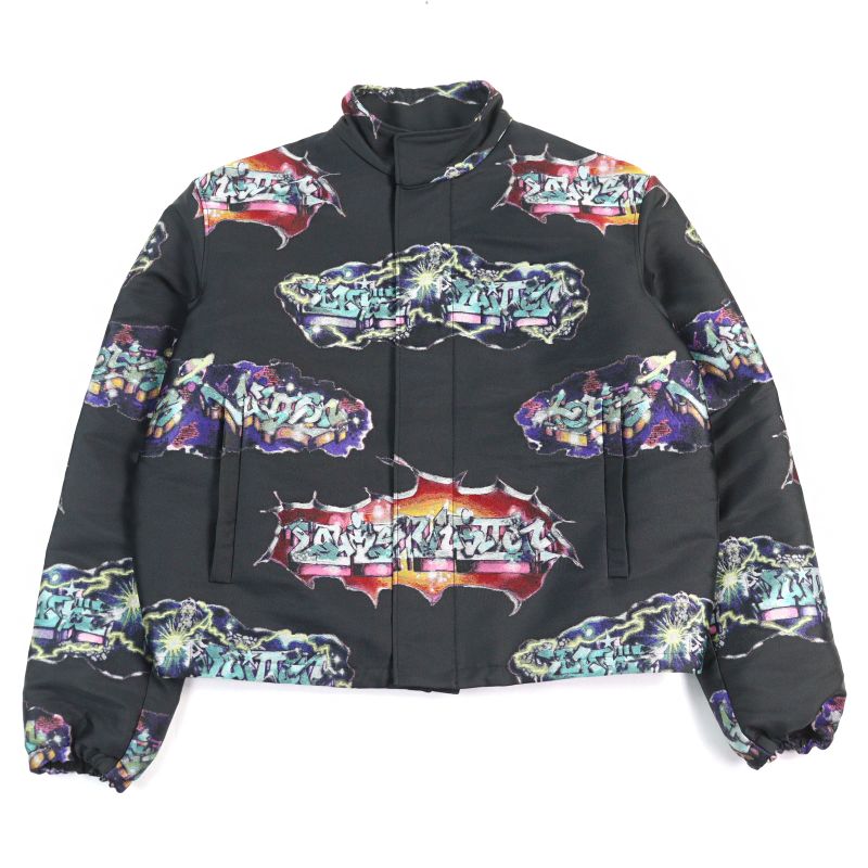 Louis Vuitton 22AW Hnb22w LV Graffiti Embellished Stand Collar Blouson Jacket