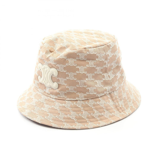 Celine Triomphe Bucket Hat Beige