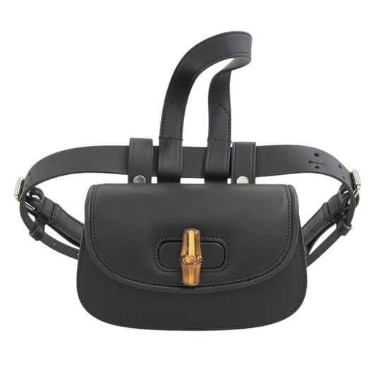 Unused With Tags Gucci 2023 681137 Bamboo 1947 Horsebit Leather Mini Belt Bag