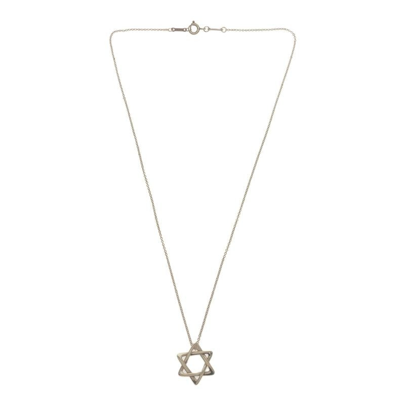 Tiffany & Co Star Of David Necklace Pendant SV 925 Silver Weight