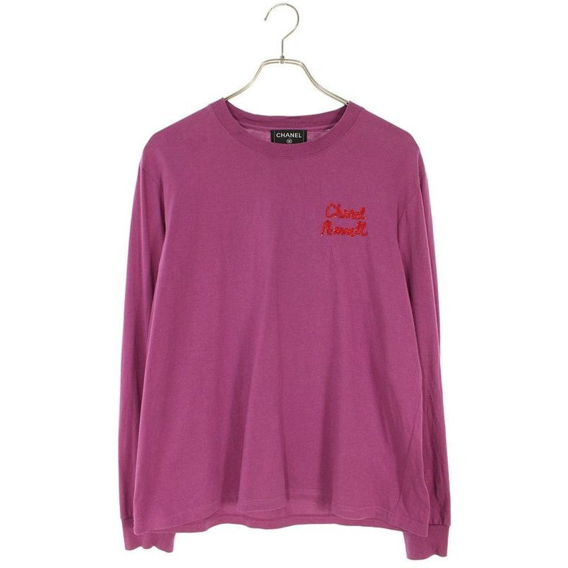 Chanel Pharrell Williams Sequined Back Print Long Sleeve Top