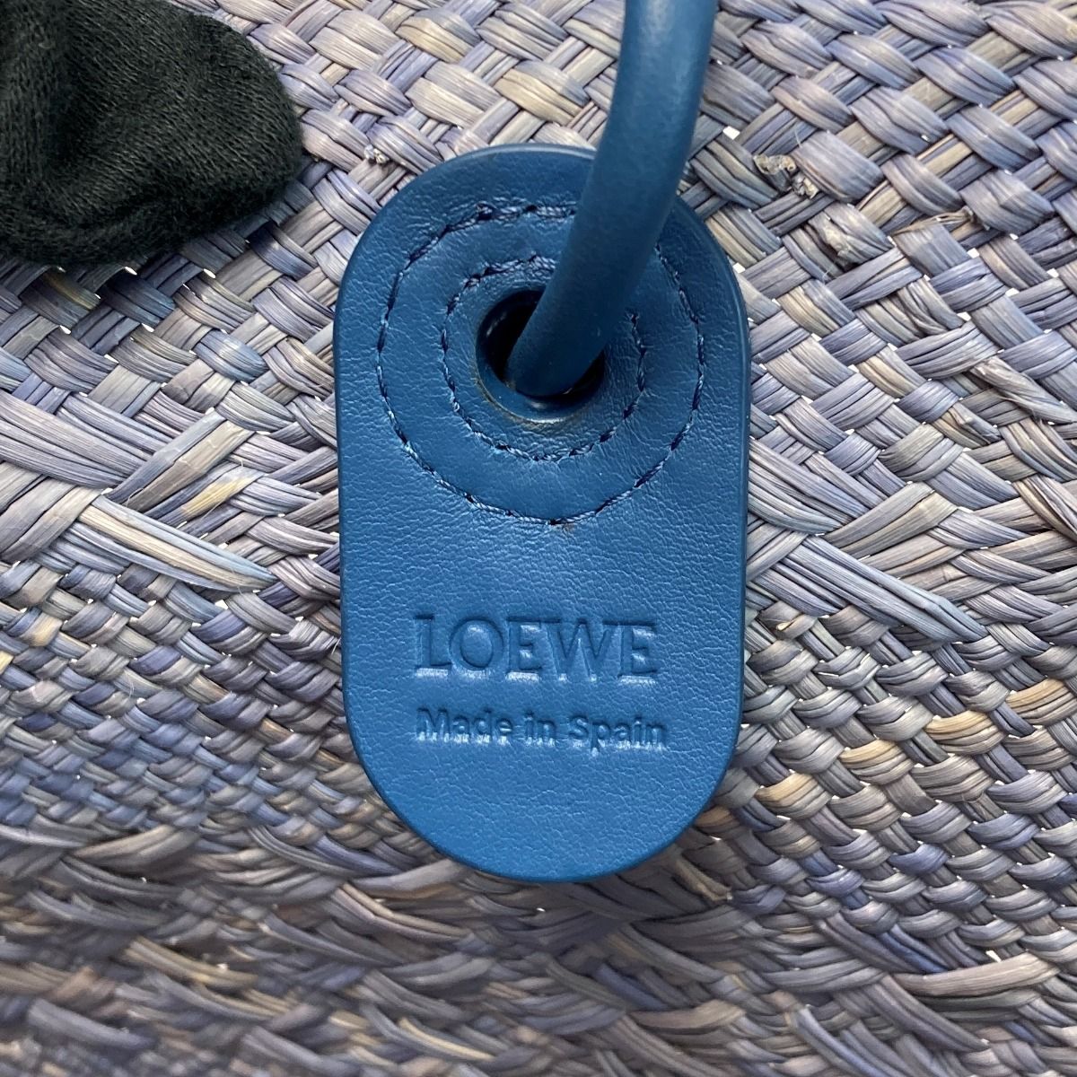Loewe Anagram Basket Bag A223t43x27 Denim Blue Irakayashi Basket Bag with