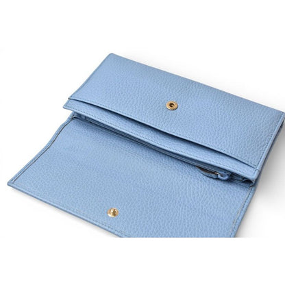 Gucci Wallet Bifold Long Swing Leather Blue — view 4