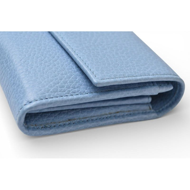 Gucci Wallet Bifold Long Swing Leather Blue — view 8