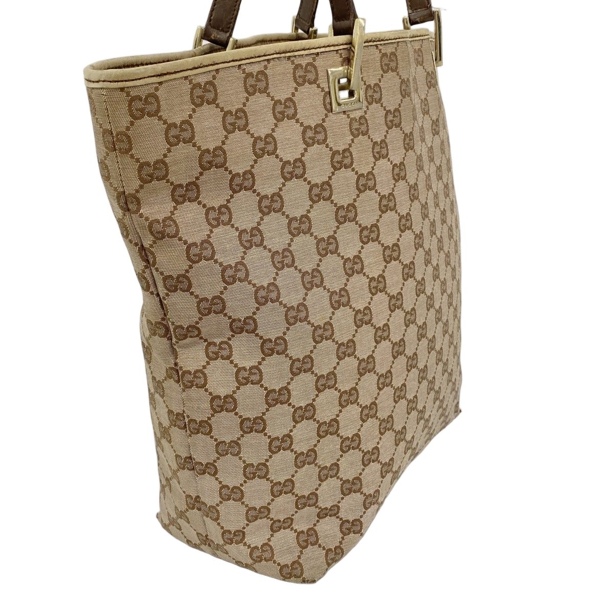 Gucci Tote 002 Canvas Pink Beige Champagne Gold — view 2