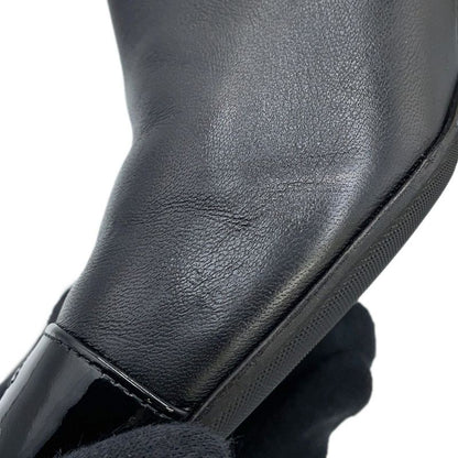 Chanel Long Boots CC Logo Quilted 39C Shoes