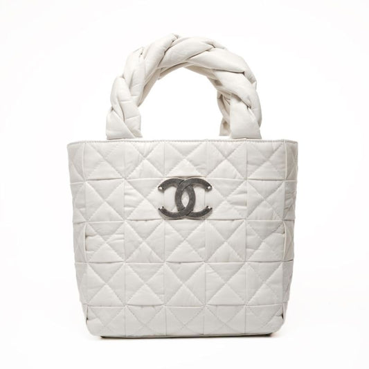Chanel Handbag Leather CC Logo