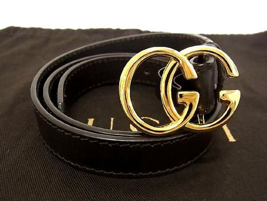 Gucci GG Marmont Leather Gold Hardware Belt Size 42 Ladies Brown