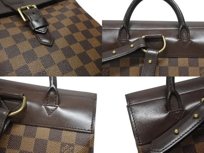 Louis Vuitton Damier Soho Backpack Brown Leather — view 6