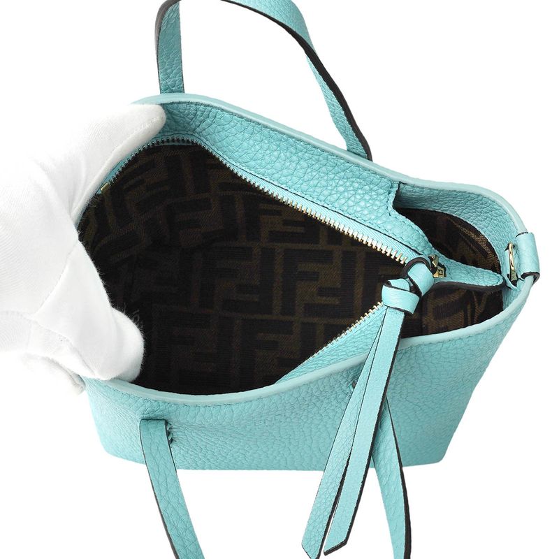 Fendi Handbag Rolled Mini Light Blue