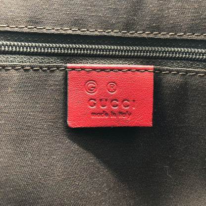 Gucci 257249 Handbag Mini Bag Small Red GG Canvas/leather Ladies Fashion