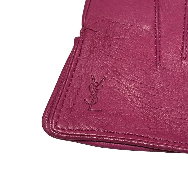 Yvessaint Laurent Gloves Women - Pink Leather