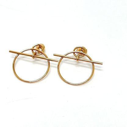 Hermes Earrings 18K Earrings Echape PM 18K Pink Gold Gold