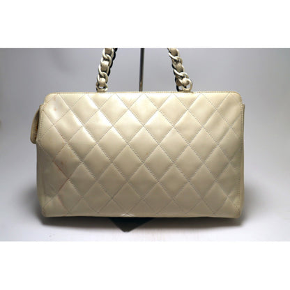 Chanel Quilted Plastic Chain Tote