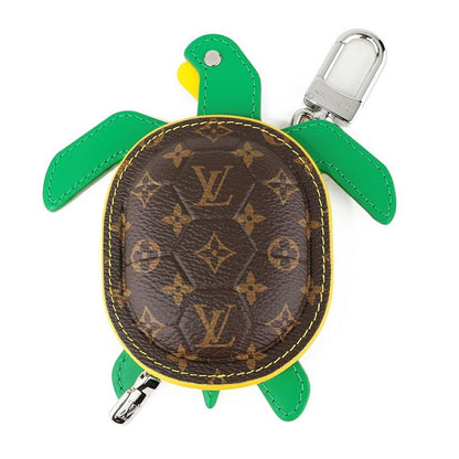 Louis Vuitton Key Holder Keyholder Turtle Brown Green