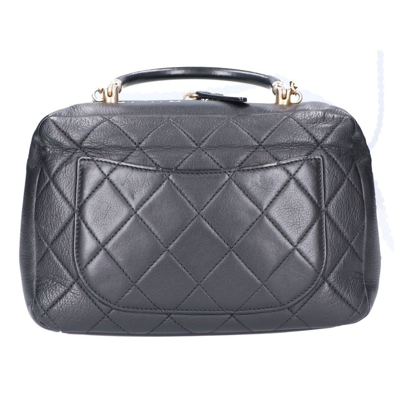 Chanel 27th Top Handle Matelasse 2WAY Handbag Chain