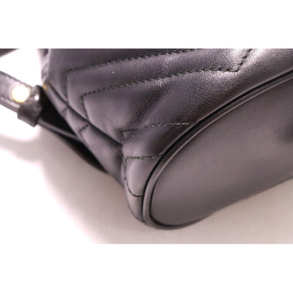 Gucci GG Marmont Backpack Leather Black