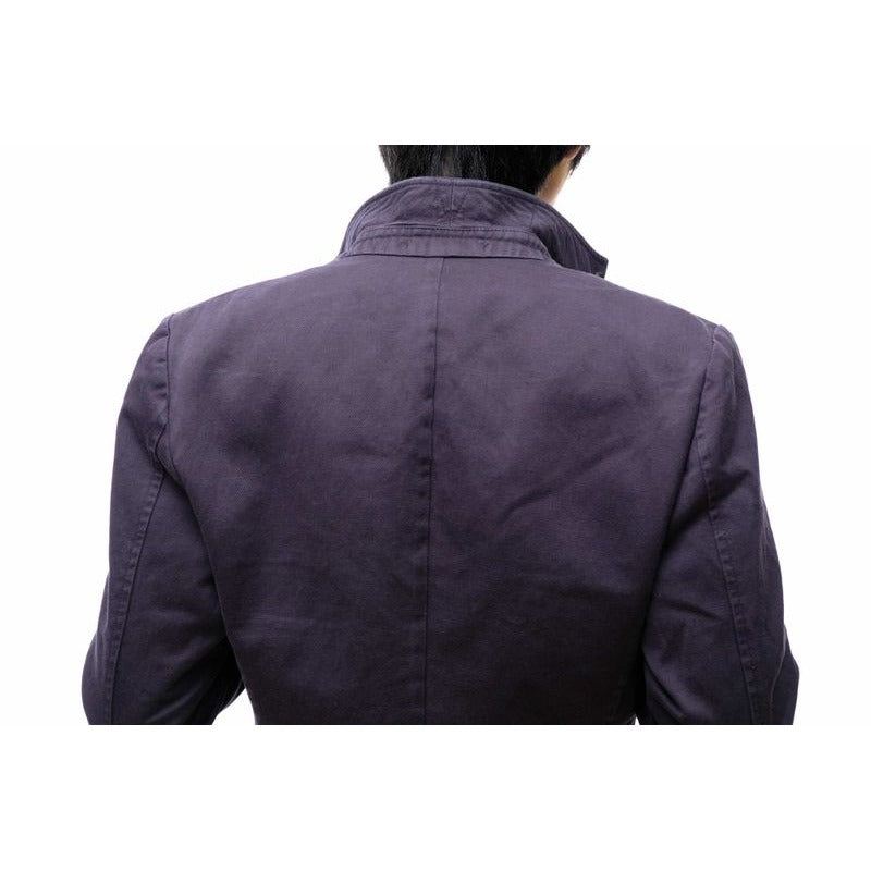 Gucci Tailored Jacket Bleather Jkt Outerwear Men Cotton Canvas Navy Blue — view 7