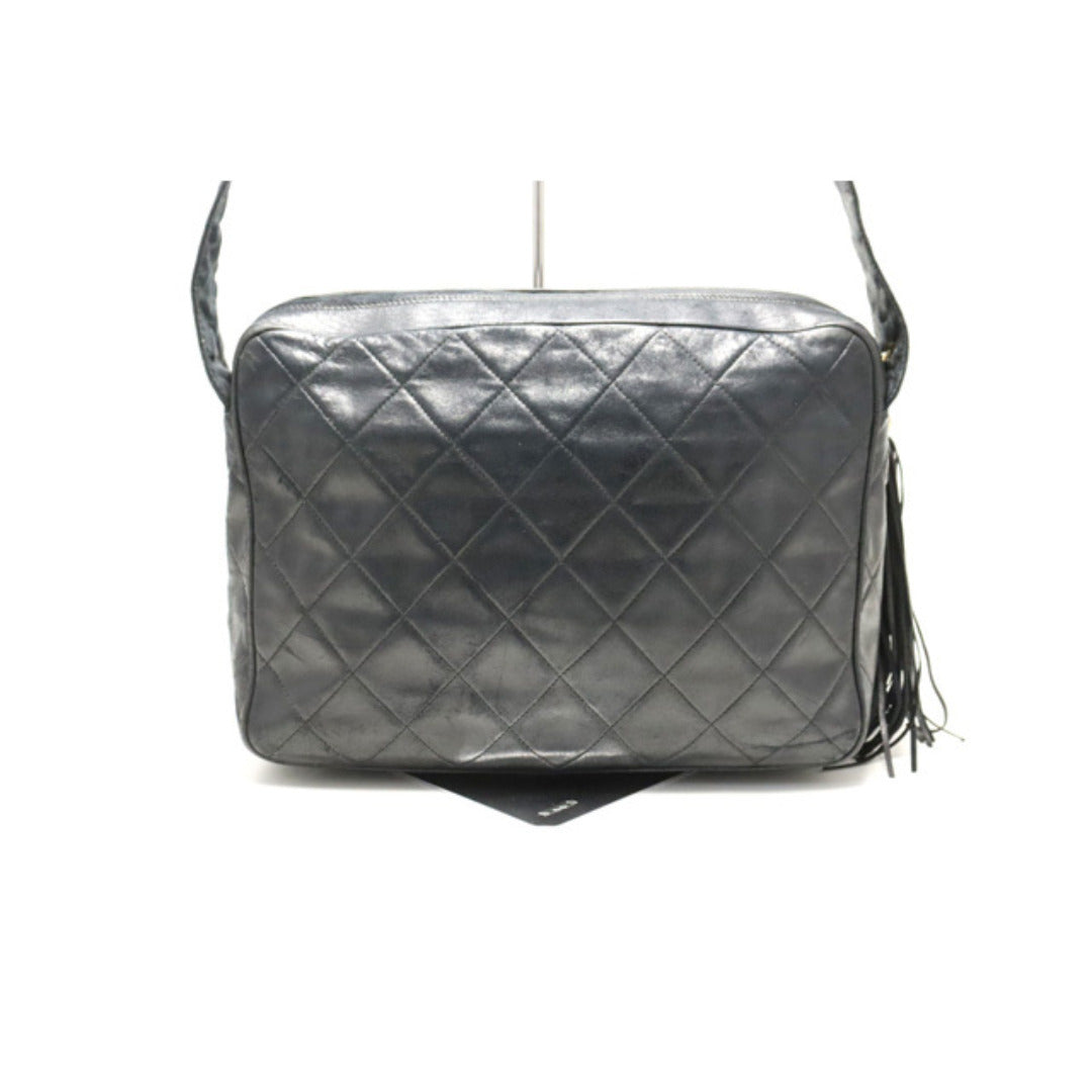 Chanel Quilted GD Metal Fittings Shoulder Bag