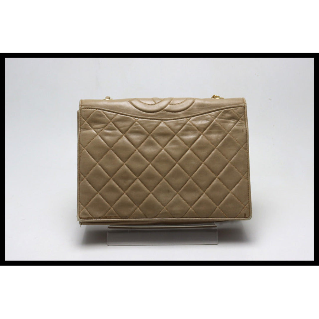 Chanel Quilted GD Metal Fittings Shoulder Bag