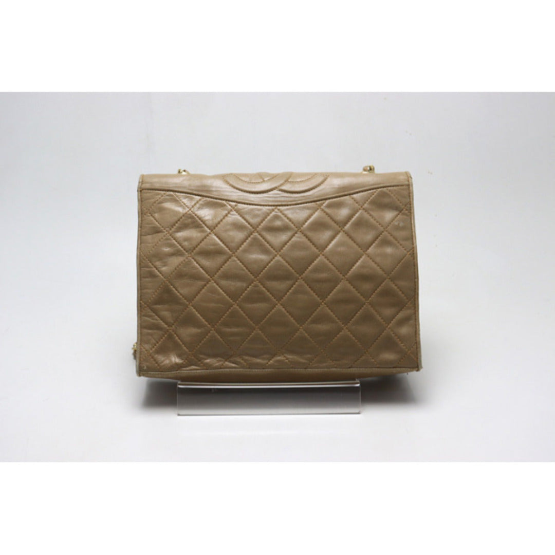 Chanel Quilted GD Metal Fittings Shoulder Bag