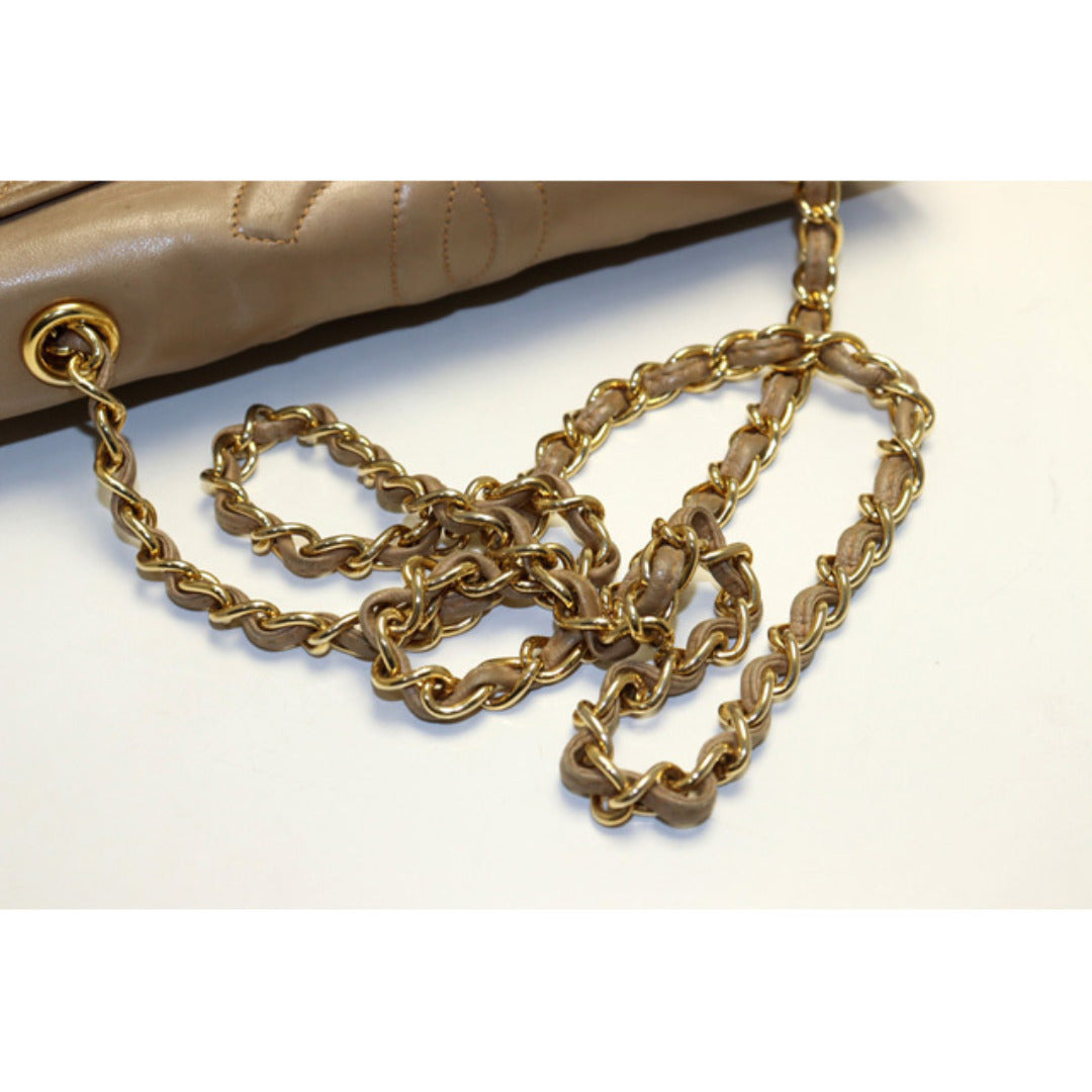 Chanel Quilted GD Metal Fittings Shoulder Bag