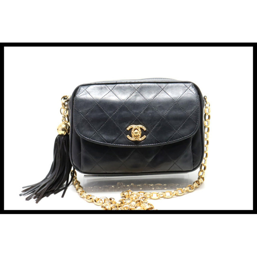 Chanel Quilted GD Metal Fittings Shoulder Bag