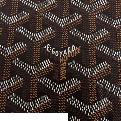 Goyard Saint Louis GM Black Brown Canvas Leather Tote Bag — view 6