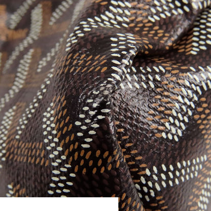 Goyard Saint Louis GM Black Brown Canvas Leather Tote Bag — view 7