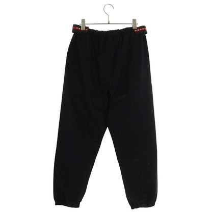 Prada Rubber Logo Waist Tape Nylon Long Pants 46 — view 2