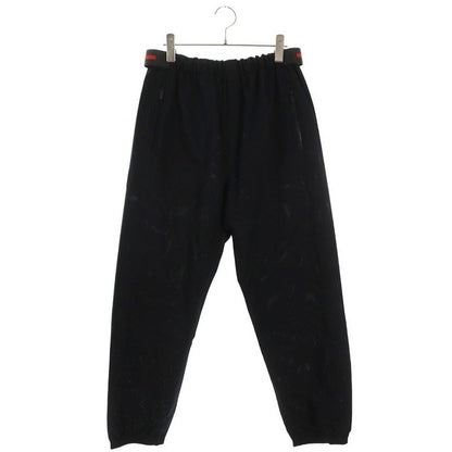 Prada Rubber Logo Waist Tape Nylon Long Pants 46