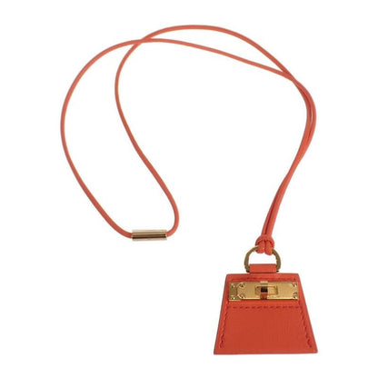 Hermes Monpty Kelly PM Necklace Swift Oranje Poppy Orange Gift Stylish