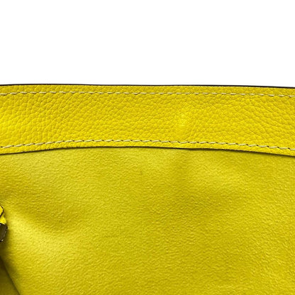 Celine Handbag Luggage Mini Shopper Yellow Leather