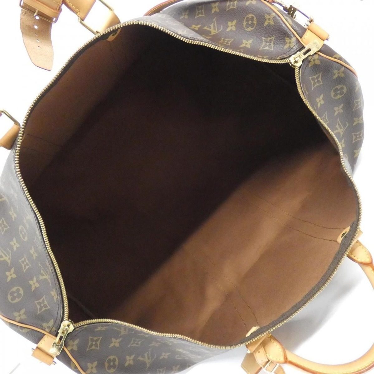 Louis Vuitton Monogram Keepall Bandouliere 60 cm Boston Bag — view 9