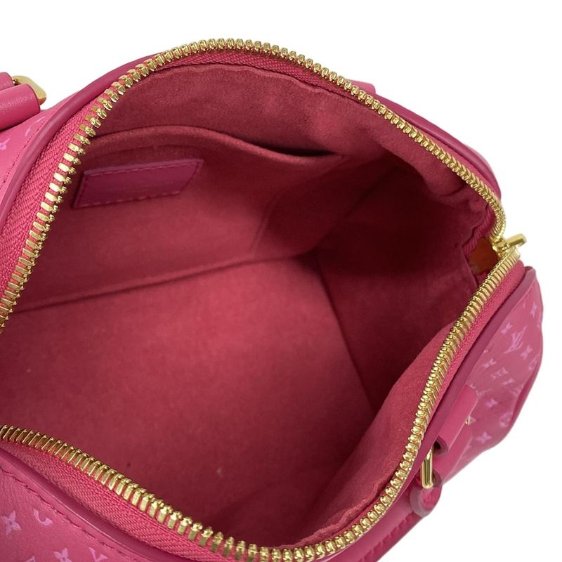 Louis Vuitton Handbag Nanogram Speedy Bandoliere 20 M22286 Rose Leather Cowhide
