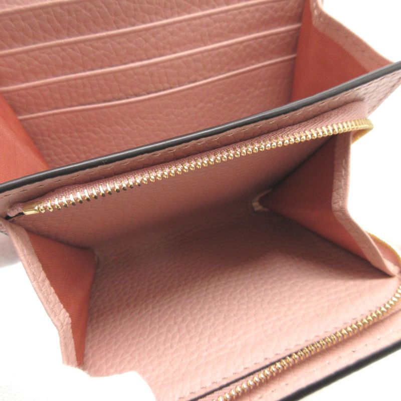 Gucci Horsebit 745981 Compact Wallet Leather Pink Bifold Wallet 0430 Gucci