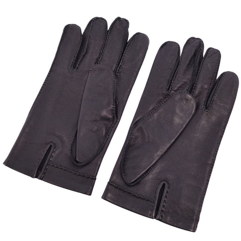 Hermes Gloves H Logo Lamb Leather Men's Fran