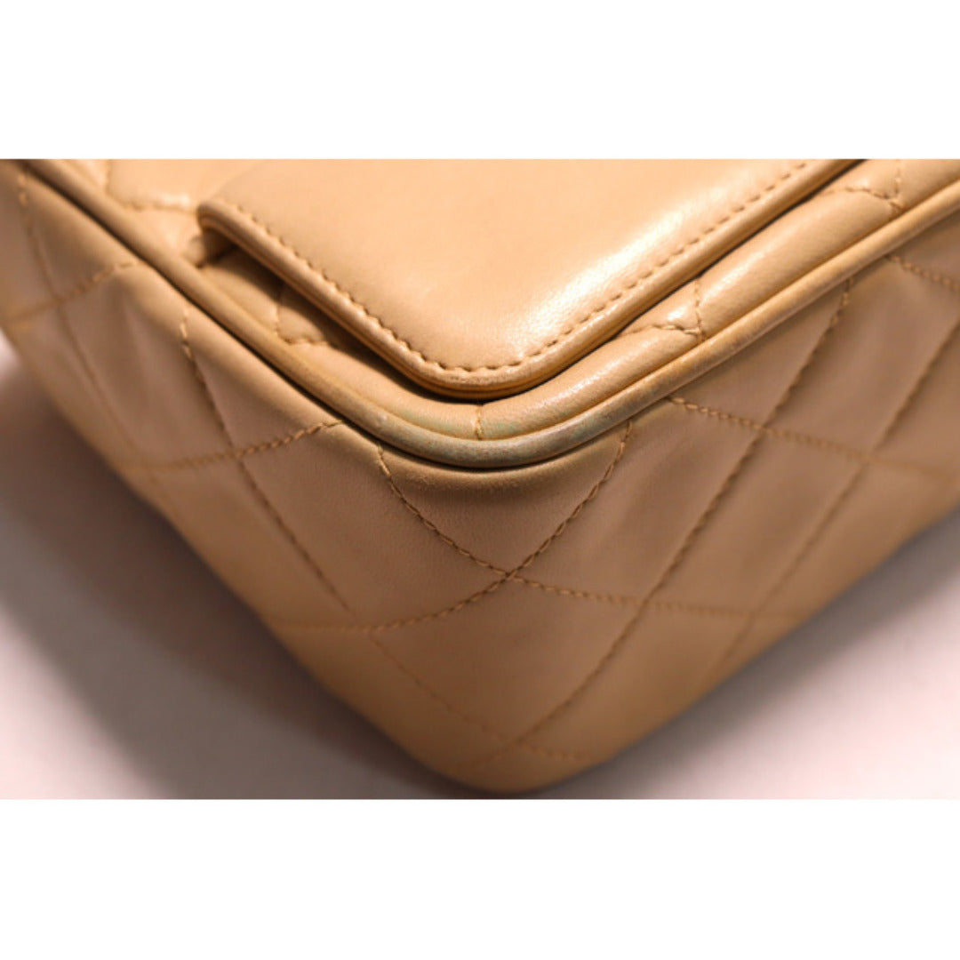 Chanel Quilted GD Metal Fittings Shoulder Bag