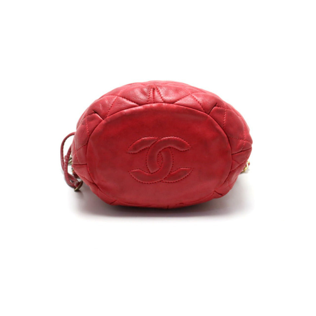 Chanel Quilted GD Metal Fittings Shoulder Bag