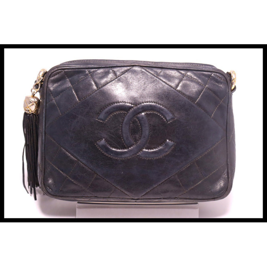 Chanel Quilted GD Metal Fittings Shoulder Bag